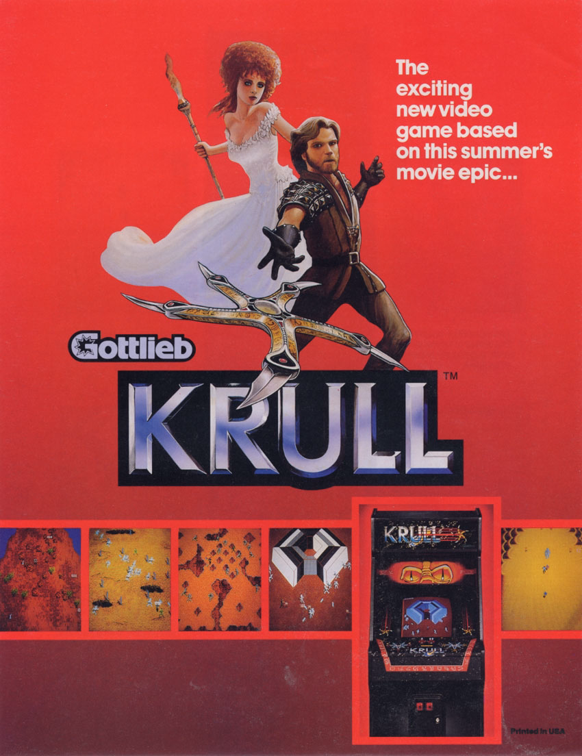 Krull arcade flyer